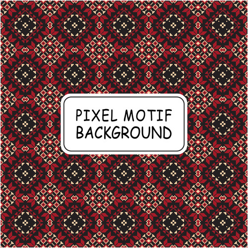Bi color pixel pattern background vector
