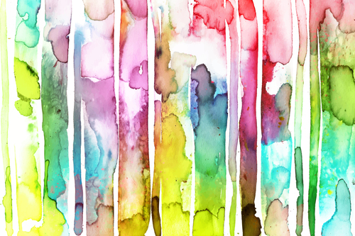Color abstract watercolor background vector