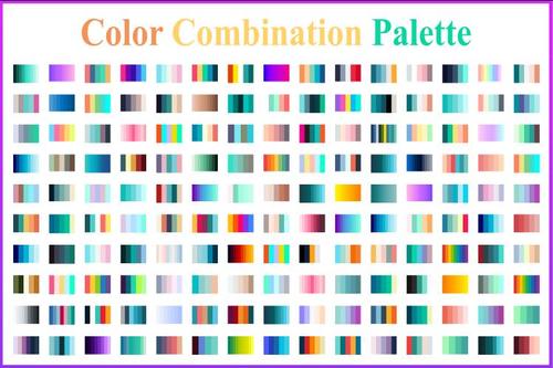 Color combination palette vector
