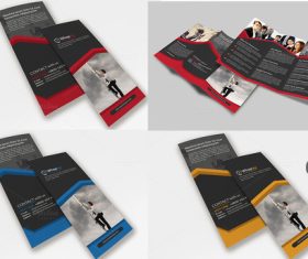 Cover brochure template vector in different colors