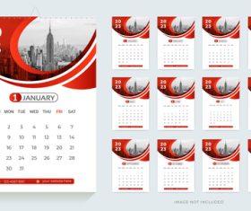 Design wall calendar design 2023 vector