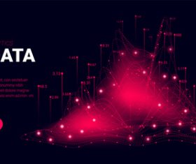 Digital technology background vector