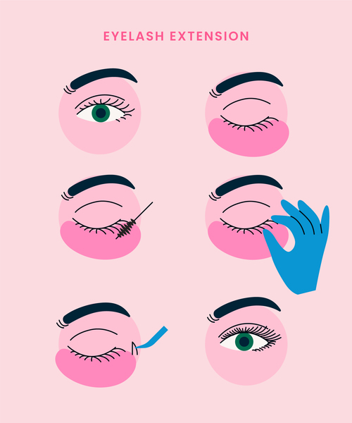 Eyelashes vector