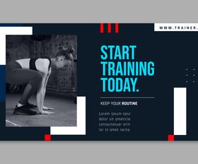 Flat gym facebook cover