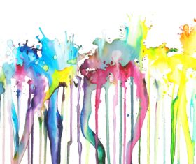 Flow abstract watercolor background vector