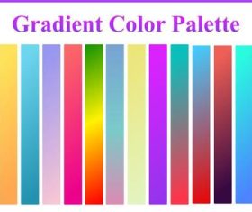 Gradient color palette vector
