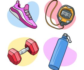 Illustration sports product vector