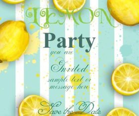 Lemon party vector