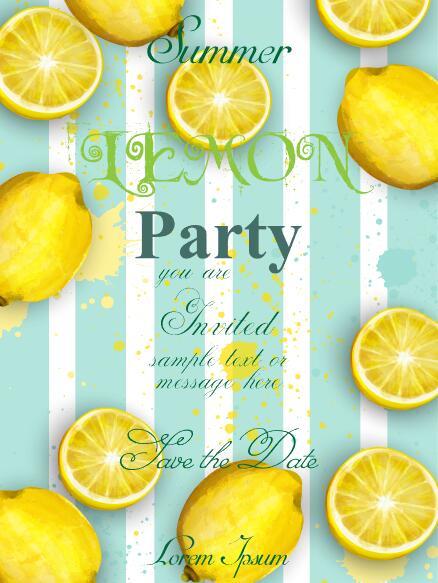 Lemon party vector