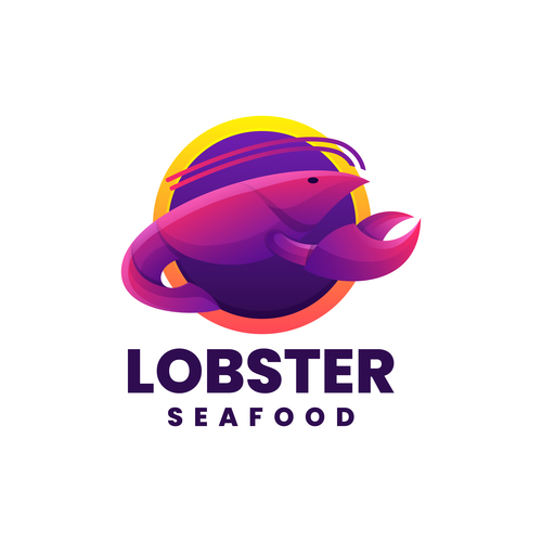 Lobster icon vector