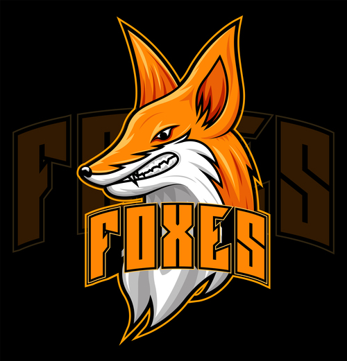 Logo fox vector