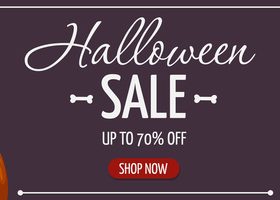 Owl background halloween sale flyer vector
