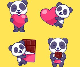 Panda illustration vector