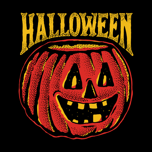 Pumpkin halloween illustration vector
