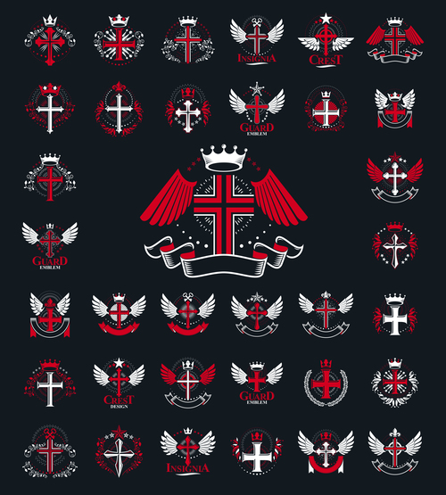 Various religious symbol vector