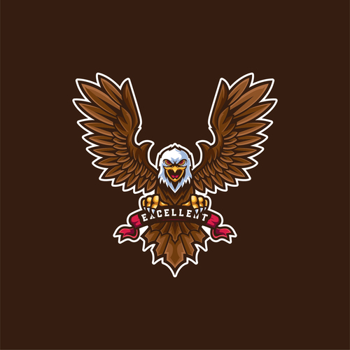 Vector eagle logo esport