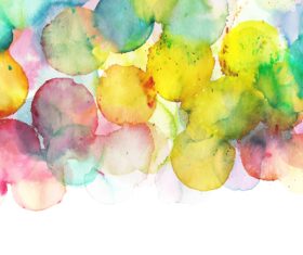 Watercolor splashes bright abstract background vector