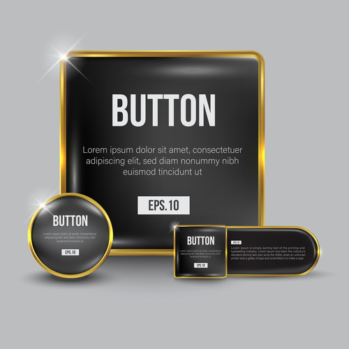 Web button vector