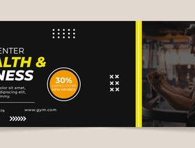 Wellness center advertisement vector