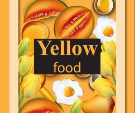 Yellow food illustration vector