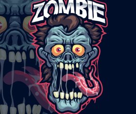 Zombie icon vector