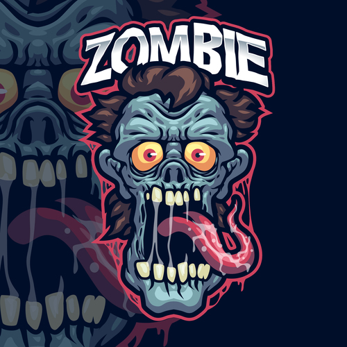 Zombie icon vector