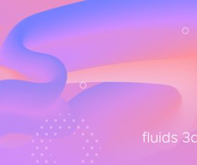 3d curved background with wave liquid shape vector