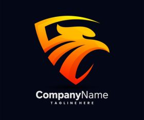 Abstract corporate logo design vector