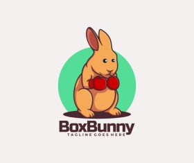 Box bunny icon design vector
