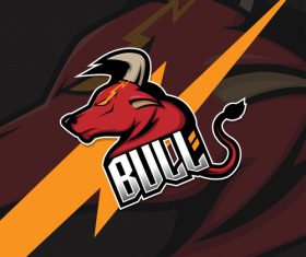 Bull battalion logo vector