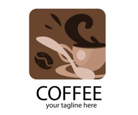 Coffe logo vector