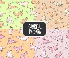 Cute baby animals seamless pattern vector