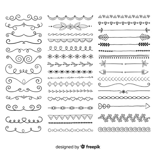 Concise ornament divider vector