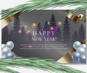 Creative 2023 New Year greeting card vector