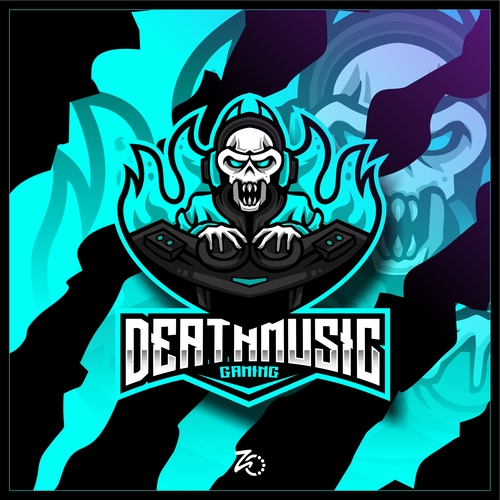 Deathmusic logo vector
