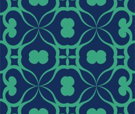 Decorative tropical tiles seamless pattern vector