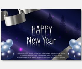 Design New Year card vector