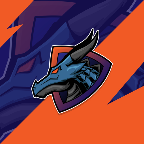 Dragon esport logo vector