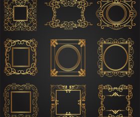 Floral photo frame vector design