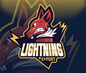 Lightning logo design vector