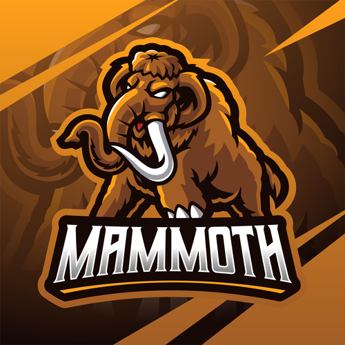 Mammoth icon design vector