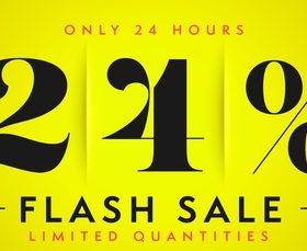 Percent price clearance sale banner vector