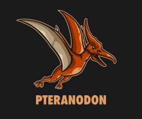Pteranodon icon vector