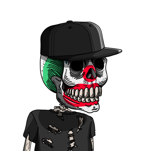 Punk sugar skull colorful image vector illustration