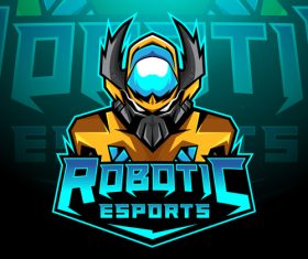 Robotic esports vector
