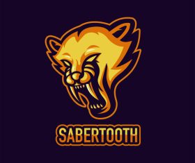 Sabertooth esport logo vector