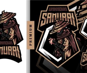 Samurai unknown logo vector