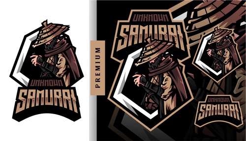 Samurai unknown logo vector