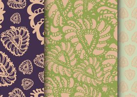 Seamless pattern vector of leaf texture