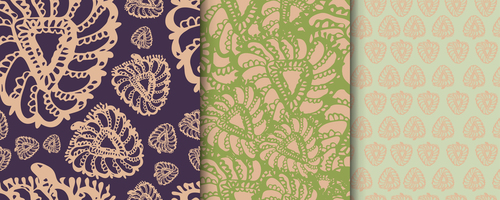 Seamless pattern vector of leaf texture